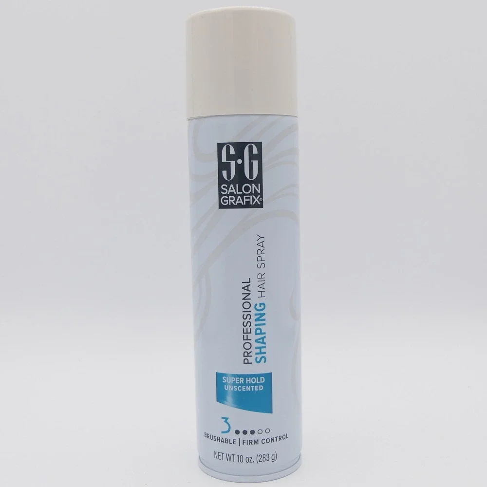 Salon Grafix Professional Shaping Hairspray Super Hold Unscented 10 oz Brushable